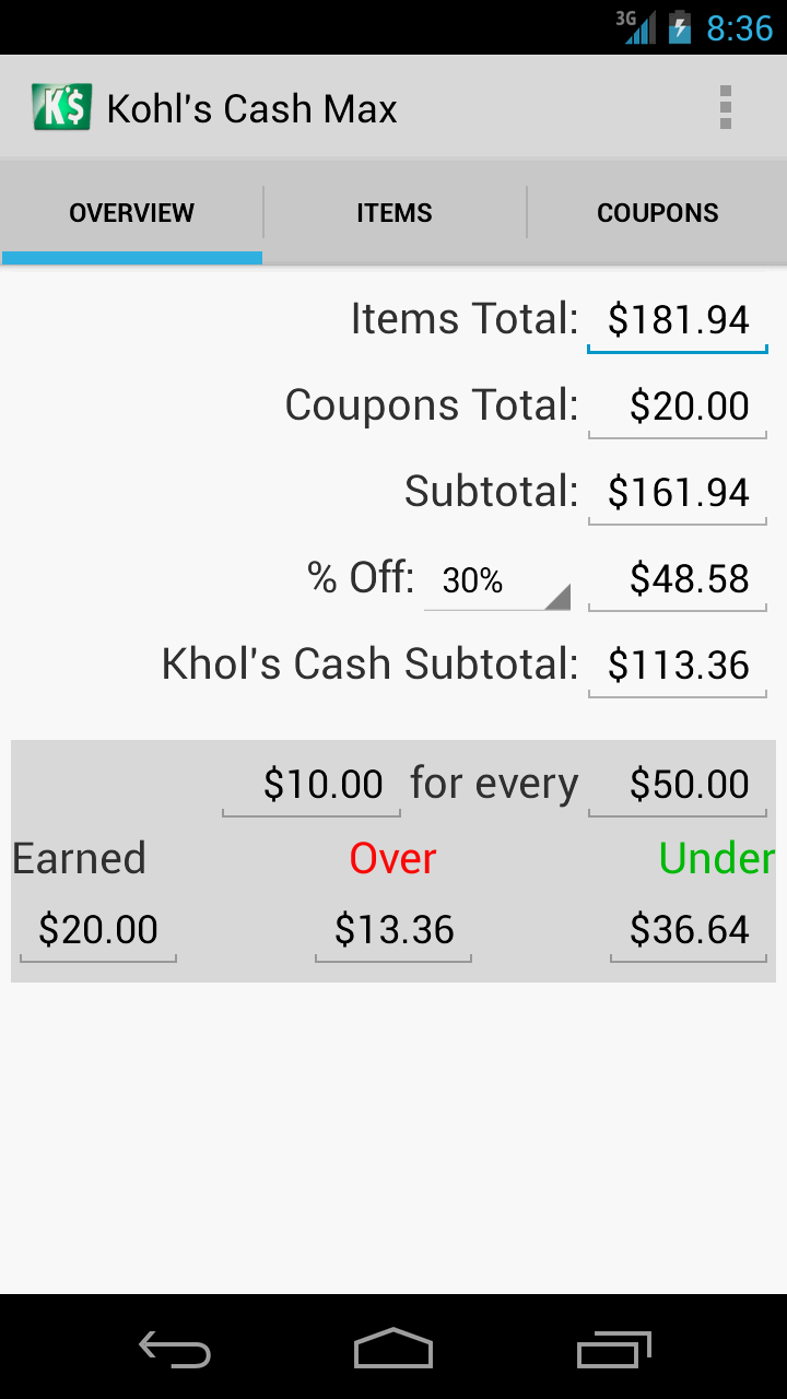 Kohl's Cash Max App - Overview